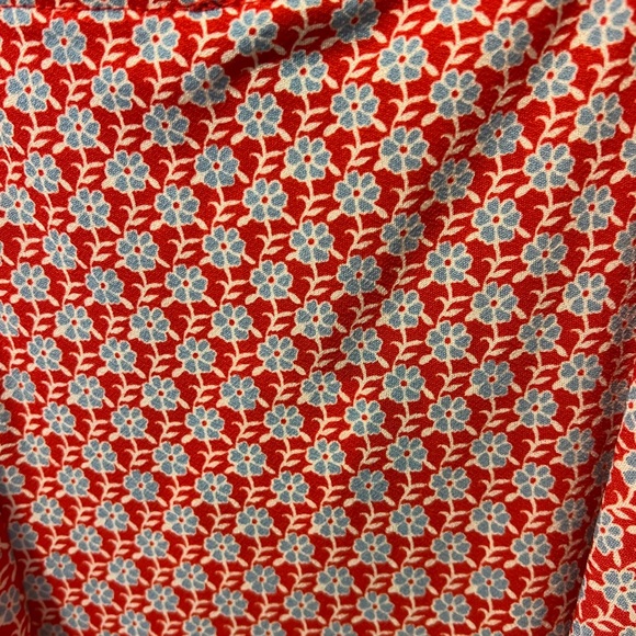 Lilly Rose Red White and Blue Floral Print Dress XXL - Picture 5 of 6